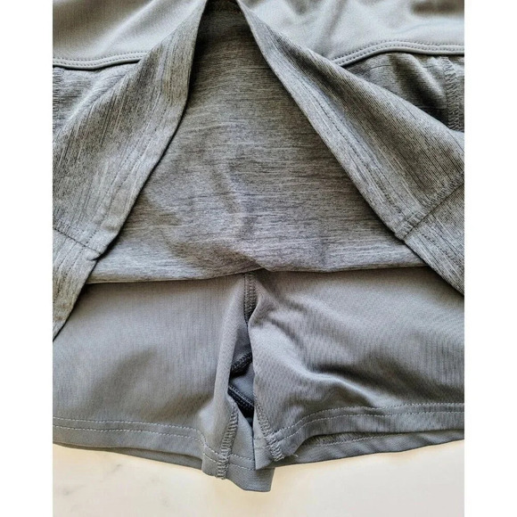 Bolle Tech Grey Tennis Sport Athletic Pull On Short Mini Skirt Skort Sz L - Picture 5 of 7
